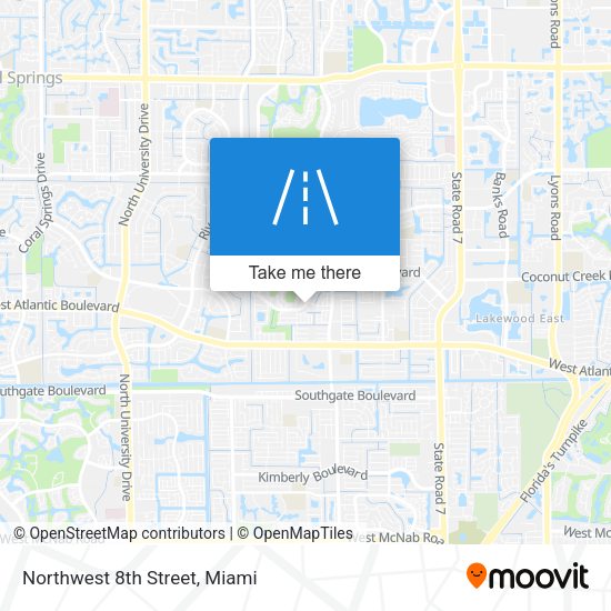 Northwest 8th Street map