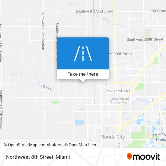 Northwest 8th Street map