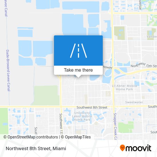 Mapa de Northwest 8th Street