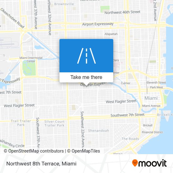 Mapa de Northwest 8th Terrace