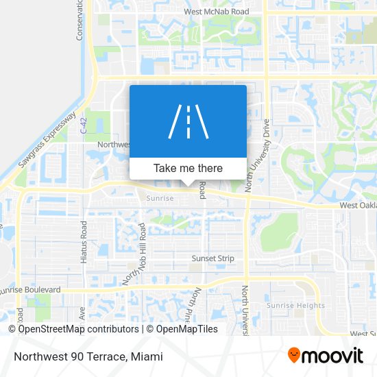 Mapa de Northwest 90 Terrace