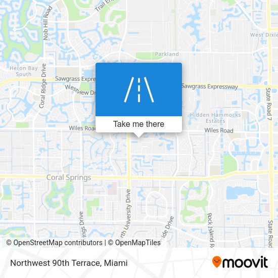 Mapa de Northwest 90th Terrace