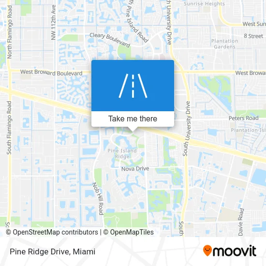 Pine Ridge Drive map
