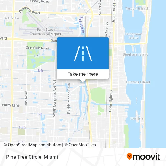 Pine Tree Circle map