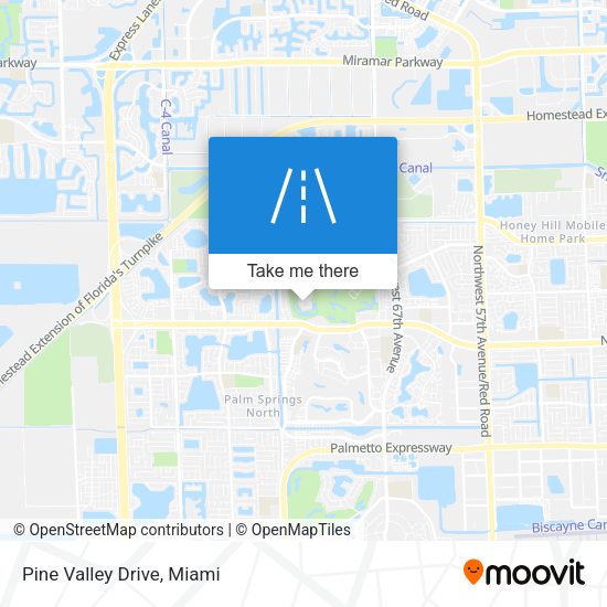 Mapa de Pine Valley Drive