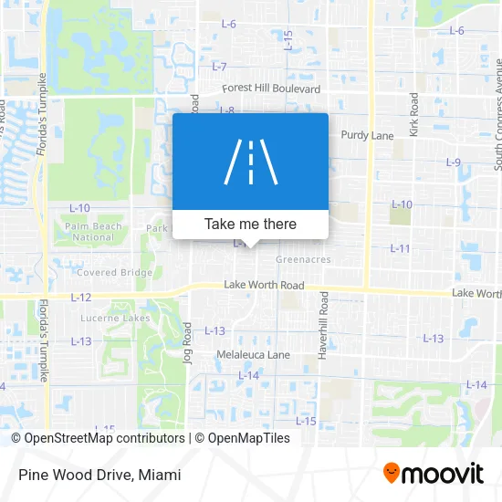 Pine Wood Drive map
