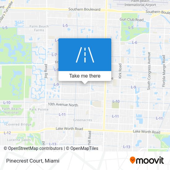 Mapa de Pinecrest Court