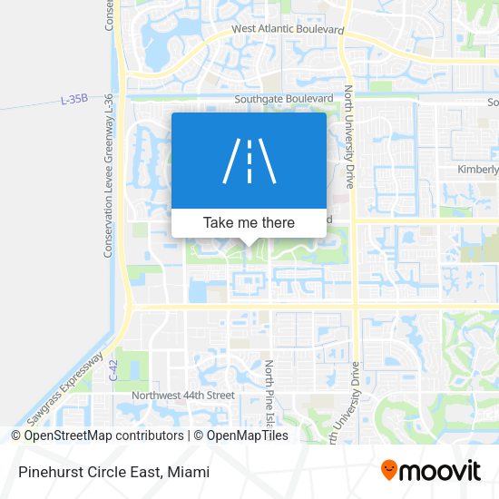 Mapa de Pinehurst Circle East