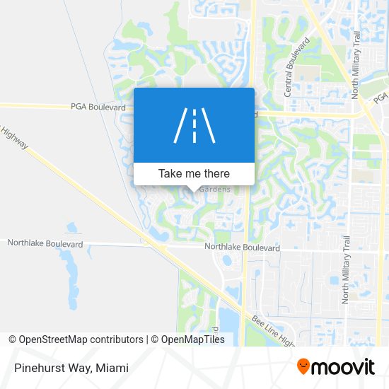 Mapa de Pinehurst Way