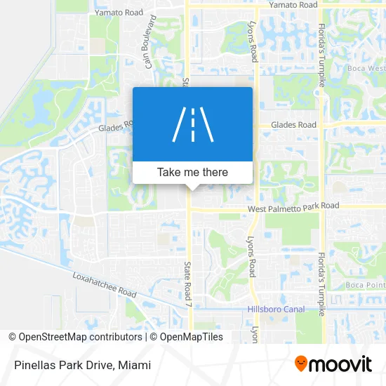 Mapa de Pinellas Park Drive