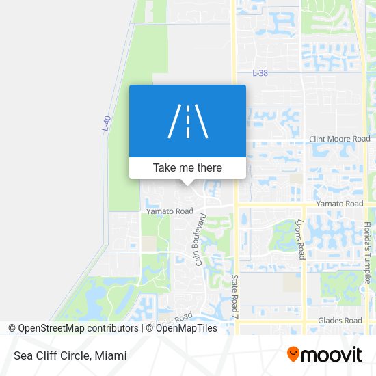 Sea Cliff Circle map