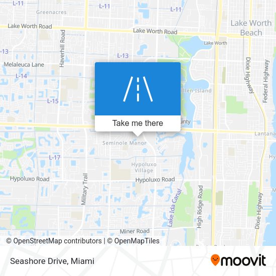 Mapa de Seashore Drive