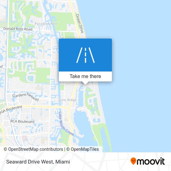 Mapa de Seaward Drive West