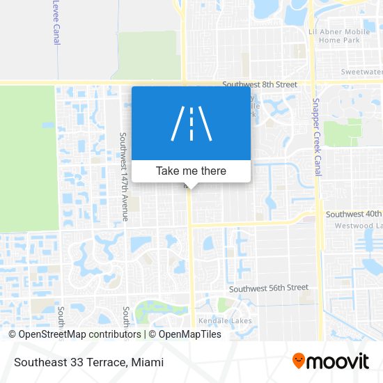 Southeast 33 Terrace map