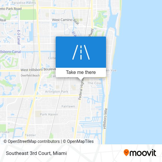 Southeast 3rd Court map