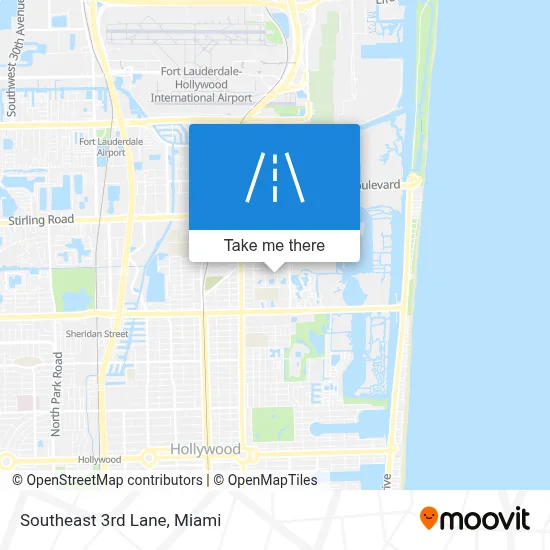Southeast 3rd Lane map