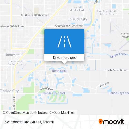 Southeast 3rd Street map