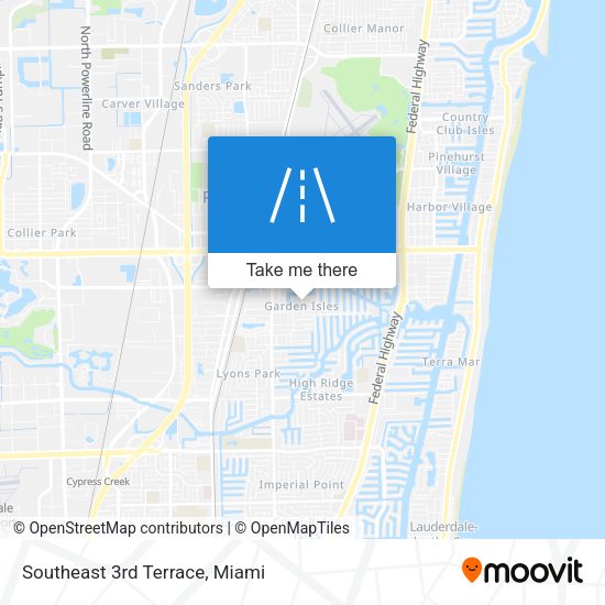 Southeast 3rd Terrace map