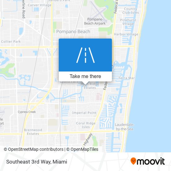 Southeast 3rd Way map