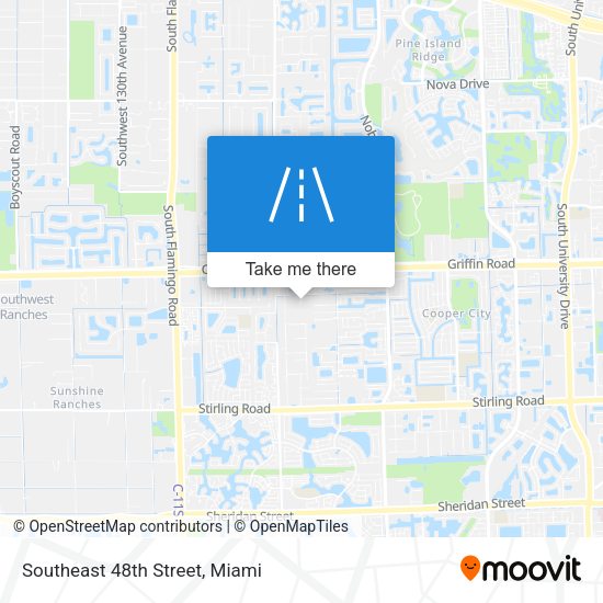 Southeast 48th Street map
