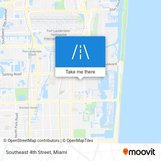 Southeast 4th Street map