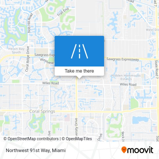 Mapa de Northwest 91st Way