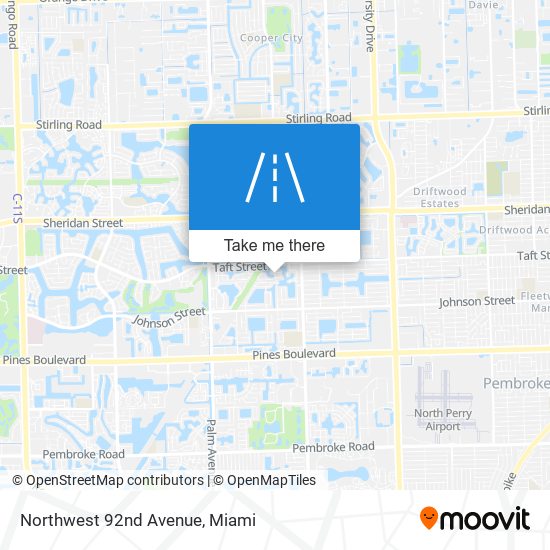 Northwest 92nd Avenue map