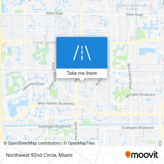 Northwest 92nd Circle map