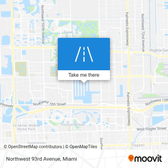 Mapa de Northwest 93rd Avenue