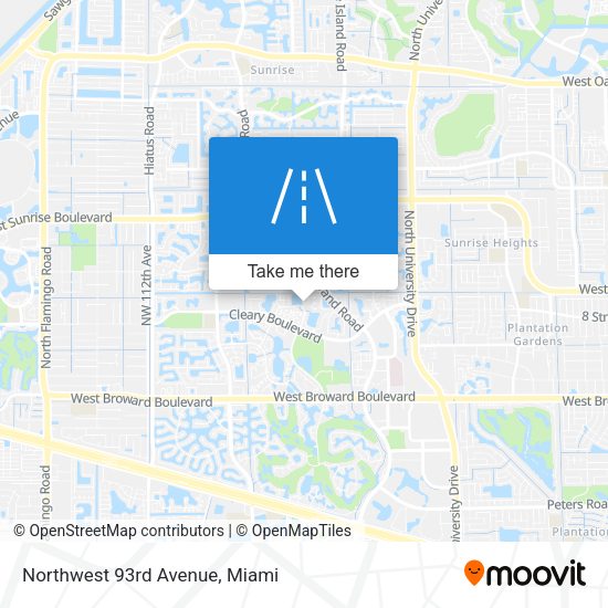 Northwest 93rd Avenue map