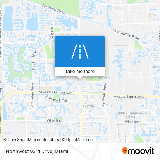 Mapa de Northwest 93rd Drive
