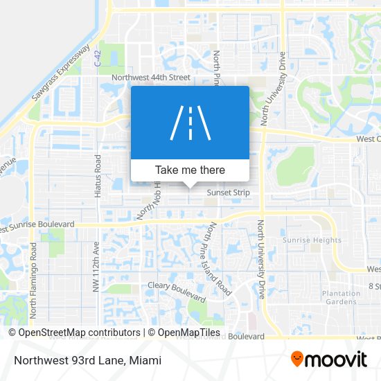 Mapa de Northwest 93rd Lane