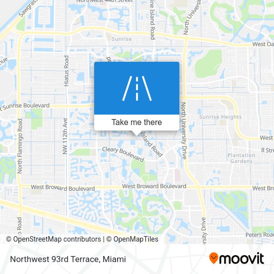 Mapa de Northwest 93rd Terrace