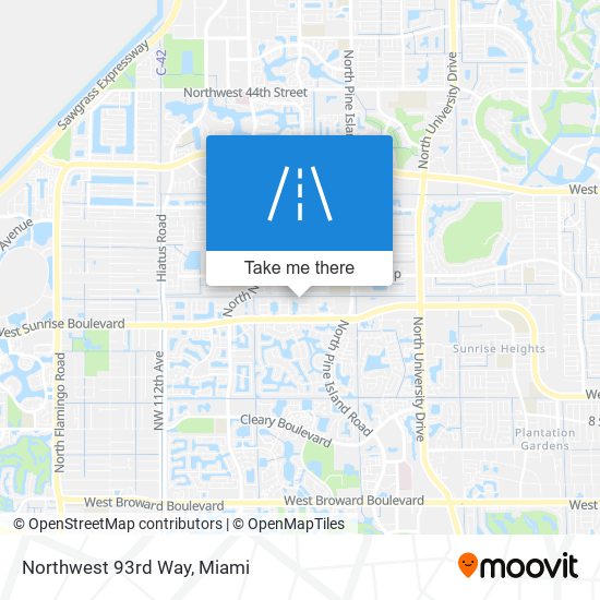 Northwest 93rd Way map