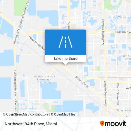 Northwest 94th Place map