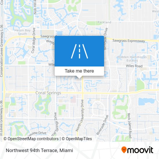 Northwest 94th Terrace map