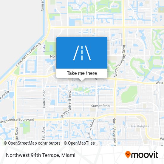 Northwest 94th Terrace map