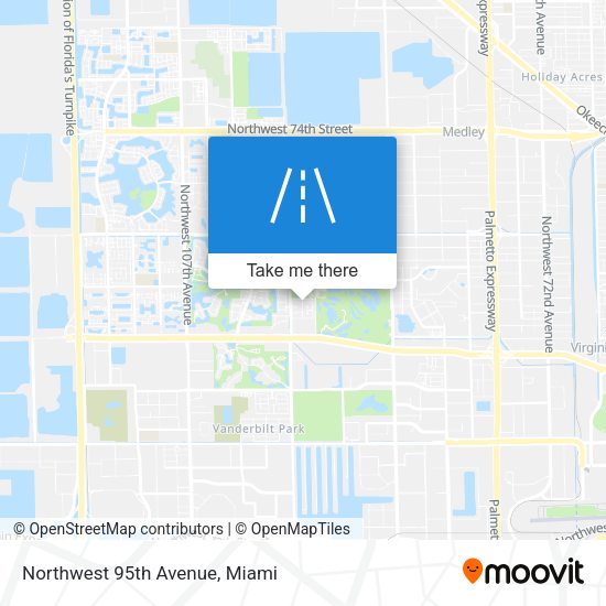 Mapa de Northwest 95th Avenue