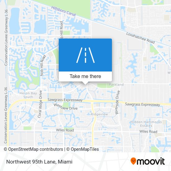 Northwest 95th Lane map