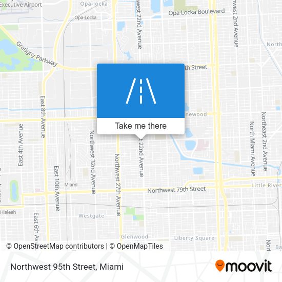Northwest 95th Street map