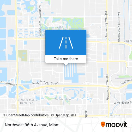 Mapa de Northwest 96th Avenue