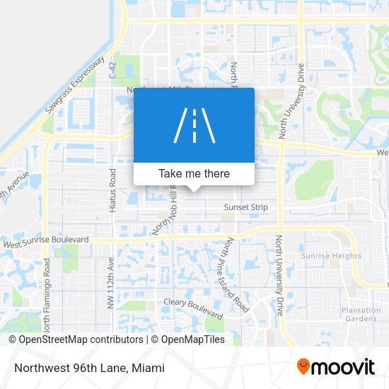Mapa de Northwest 96th Lane