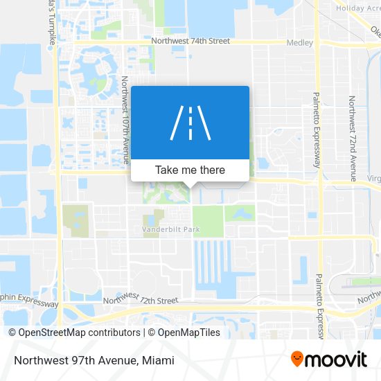 Northwest 97th Avenue map