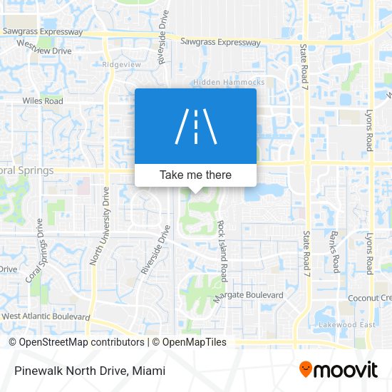 Mapa de Pinewalk North Drive