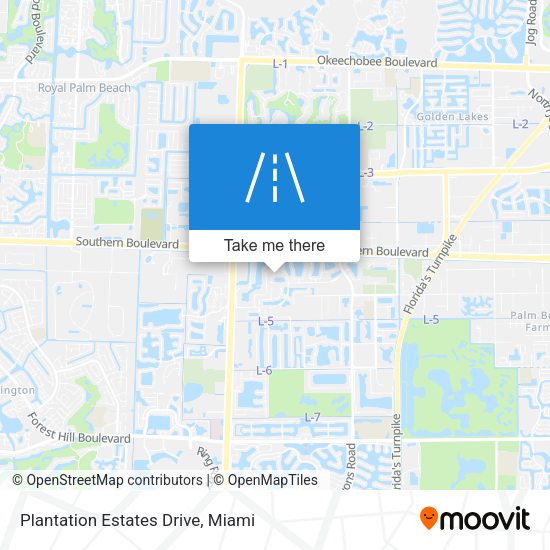 Plantation Estates Drive map