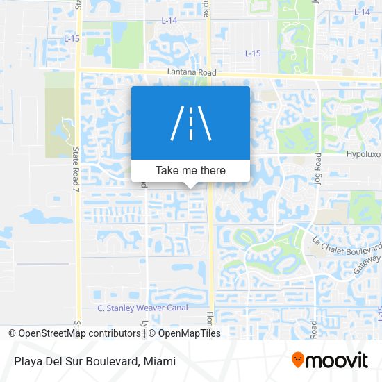 Playa Del Sur Boulevard map