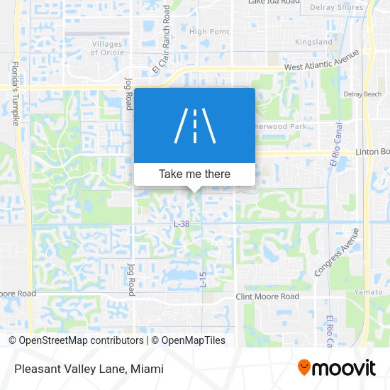 Mapa de Pleasant Valley Lane