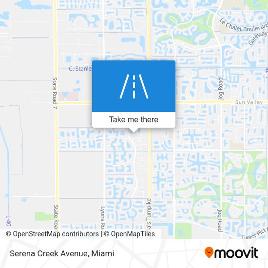 Mapa de Serena Creek Avenue