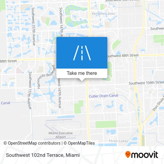 Mapa de Southwest 102nd Terrace