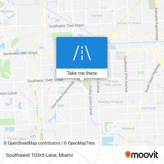 Southwest 103rd Lane map